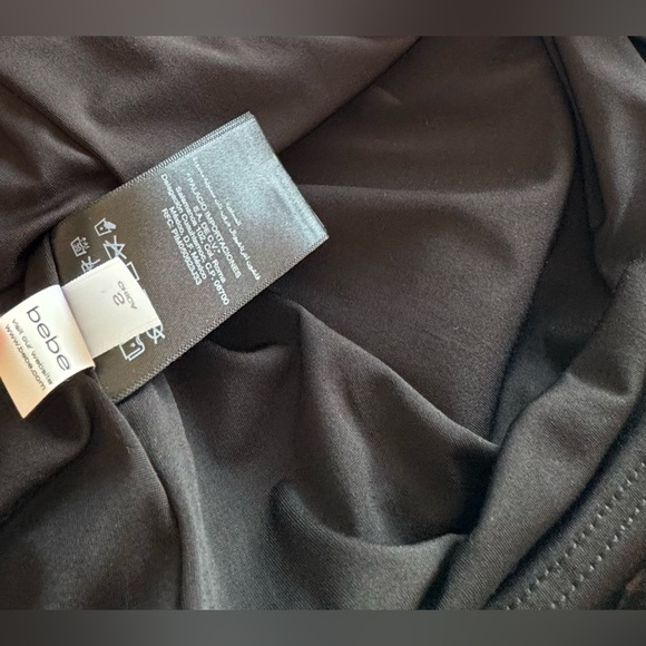 Bebe Animal | Leopard Print Scuba Bodycon Long-sleeve Mini Dress - Picture 9 of 10